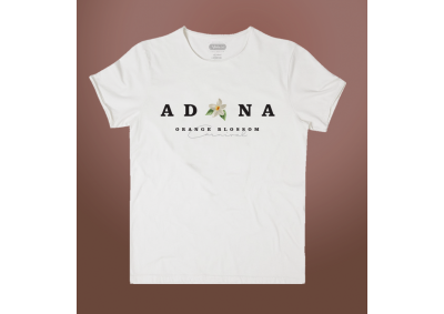 Adana Tek Çiçek Tişört (Beyaz)