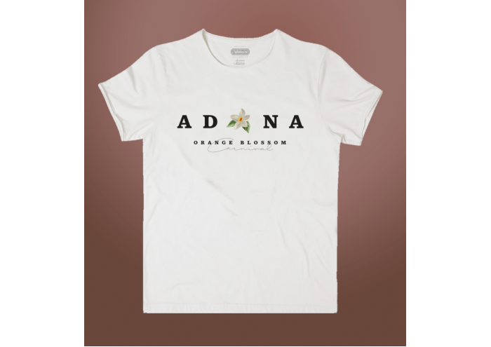 Adana Tek Çiçek Tişört (Beyaz)