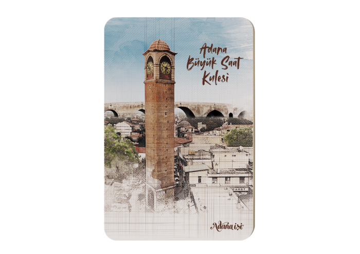 Adana Büyük Saat Kulesi Emoji Magnet