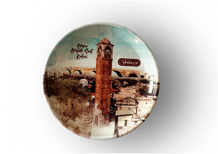 Mini Tabak Magnet Büyük Saat